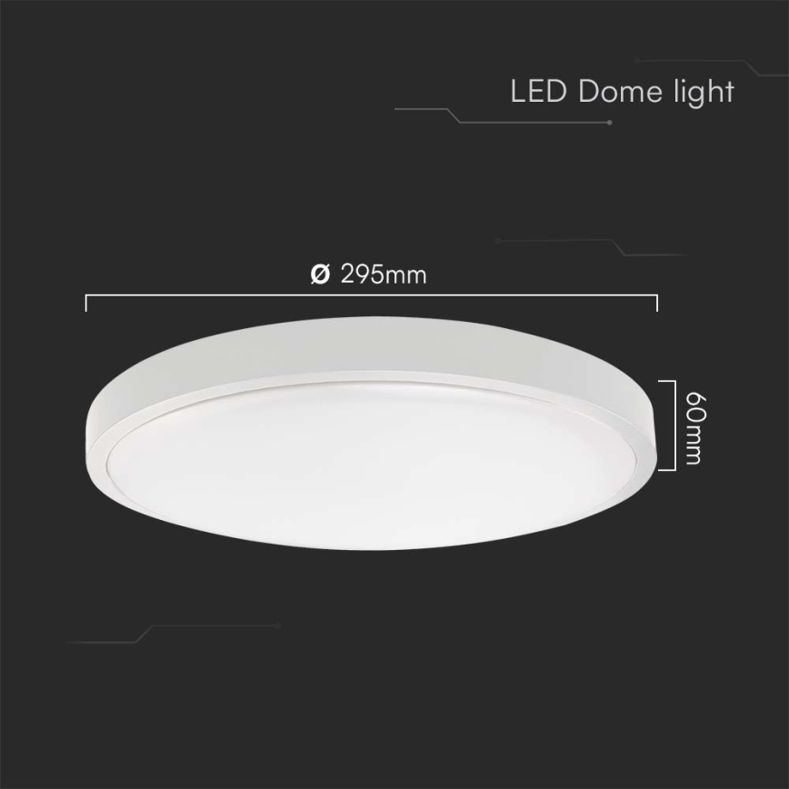 LED taklampa för badrum LED/24W/230V 4000K IP44 vit