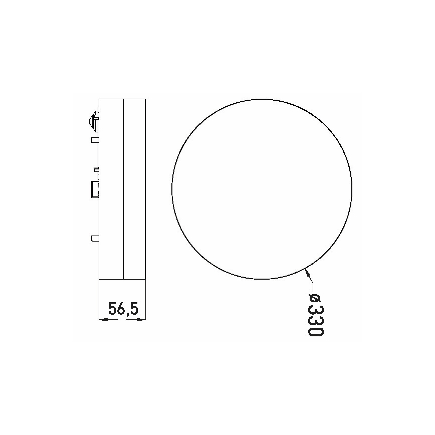 LED taklampa för badrum LED/30W/230V 3000/4000/6000K diameter 33 cm IP44