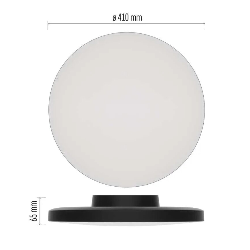 LED taklampa för badrum LED/32W/230V 3000/4000/5700K IP55 svart