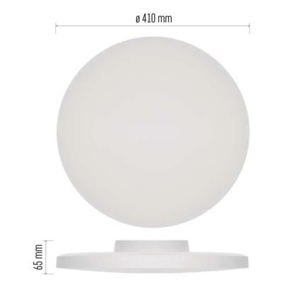 LED taklampa för badrum LED/32W/230V 3000/4000/5700K IP55 vit