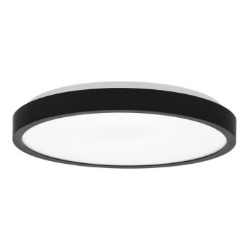 LED taklampa för badrum LIRA LED/12W/230V 4000K diameter 25 cm IP44 svart