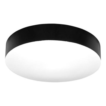 LED taklampa för badrum MAKARON LED/24W/230V 3000/4000/6000K diameter 30 cm IP44 svart