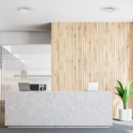 LED taklampa för badrum MARLON LED/12W/230V Ø 18 cm IP54 vit