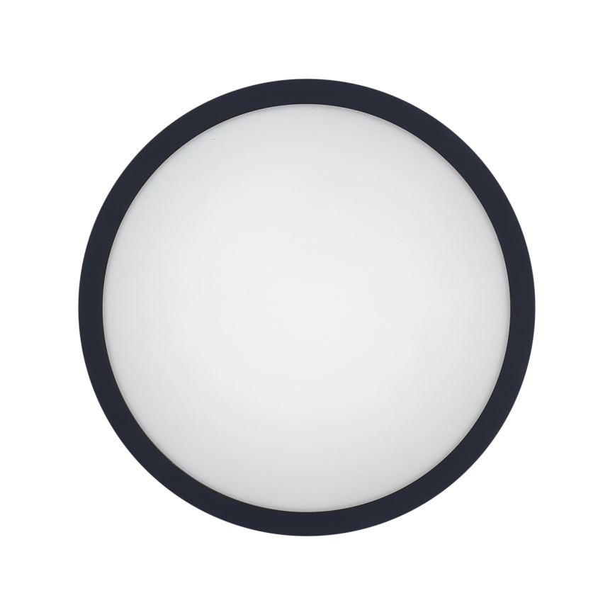 LED taklampa för badrum med sensor ELLÉ LED/24W/230V 3000/4000/6500K diameter 26 cm IP54 antracit