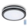LED taklampa för badrum med sensor LED/24W/230V 3000/4000/6500K IP65 diameter 30 cm svart + fjärrkontroll