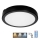 LED taklampa för badrum med sensor NAIROS LED/24W/230V IP65 3000/4000/6500K diameter 30 cm svart + fjärrkontroll