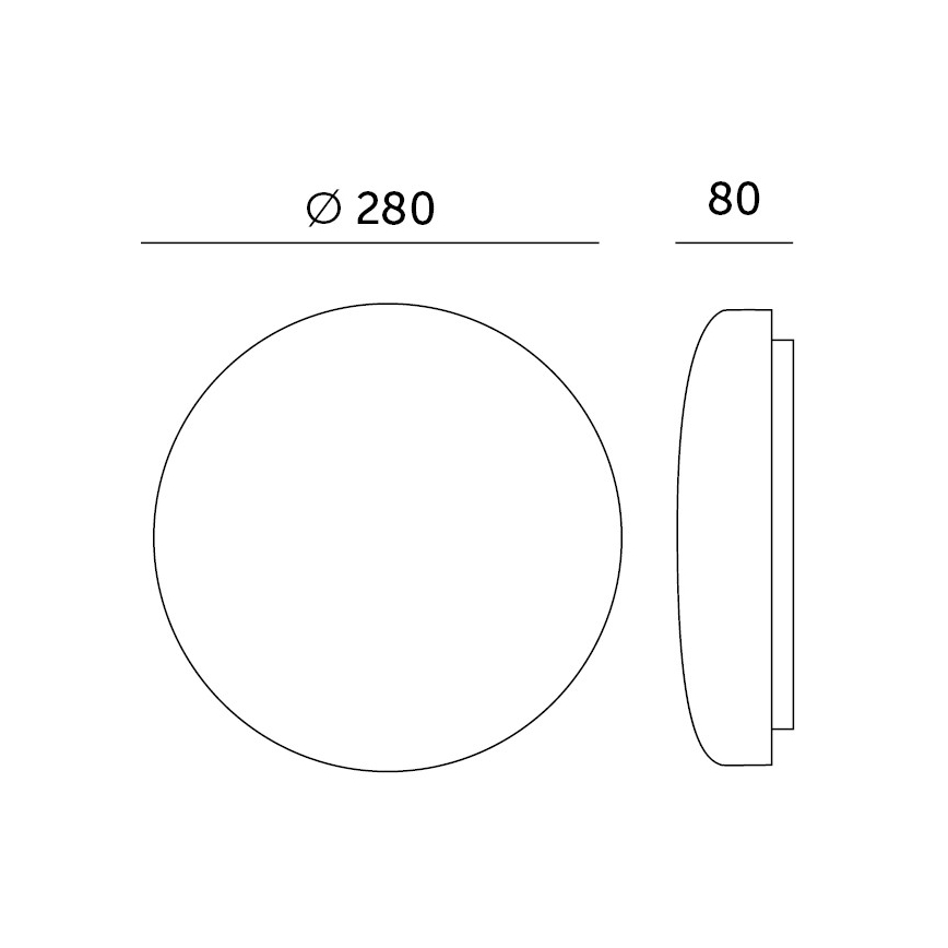 LED taklampa för badrum med sensor SOFI LX LED/13W/230V IP44 diameter 28 cm
