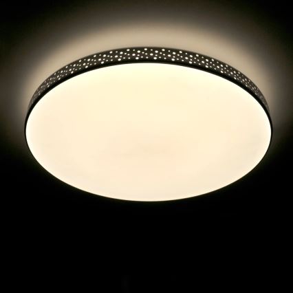 LED taklampa för badrum MOON LED/18W/230V svart IP44