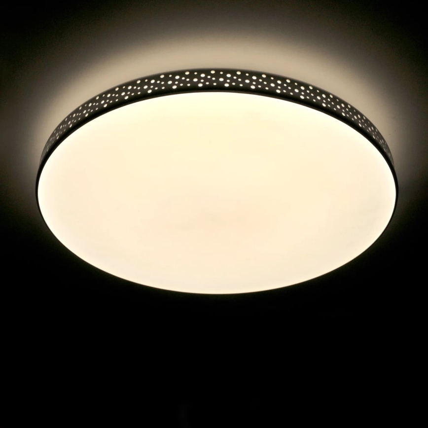 LED taklampa för badrum MOON LED/18W/230V svart IP44