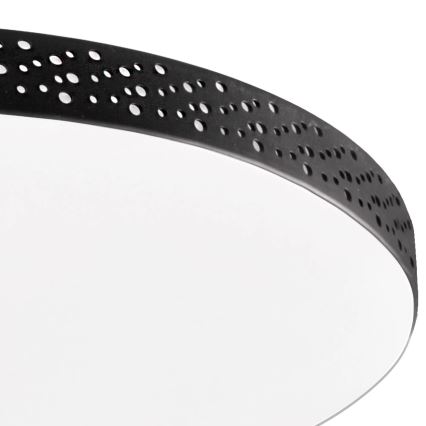 LED taklampa för badrum MOON LED/18W/230V svart IP44