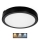 LED taklampa för badrum NAIROS LED/18W/230V 3000/4000/6500K IP65 diameter 30 cm svart
