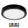 LED taklampa för badrum NAIROS LED/24W/230V 3000/4000/6500K IP65 diameter 30 cm svart