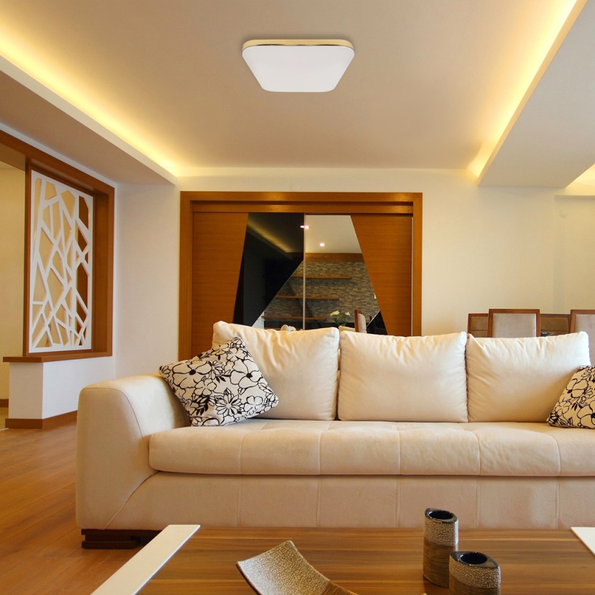 LED taklampa för badrum NEMO LED/17W/230V IP44 gyllene