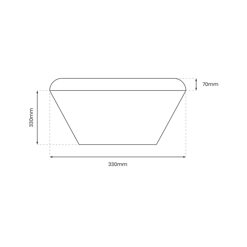 LED taklampa för badrum NEMO LED/17W/230V IP44 gyllene