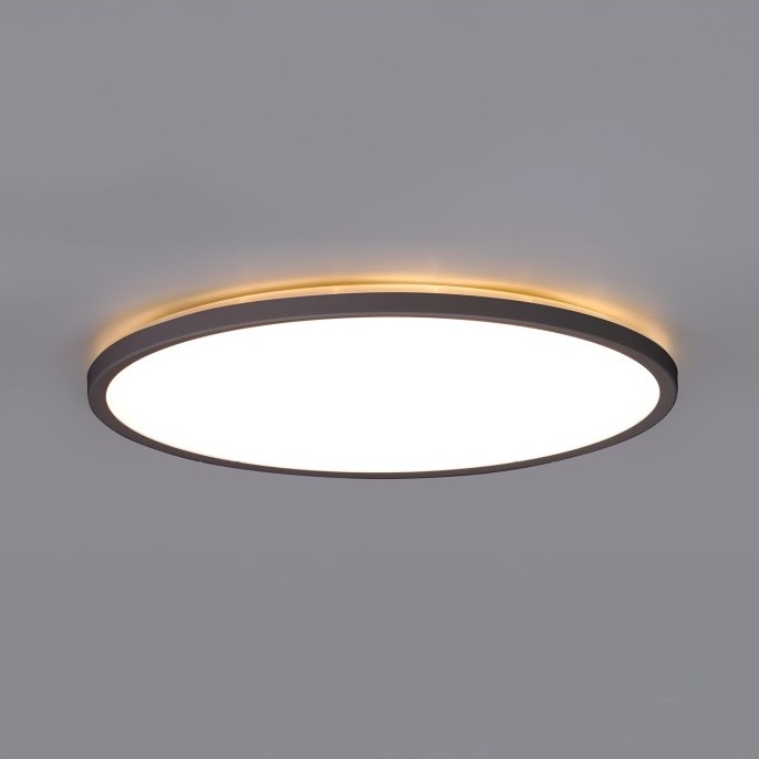 LED taklampa för badrum NIVERA LED/12W/230V IP54 3000/4000/6000K diameter 22,5 cm svart