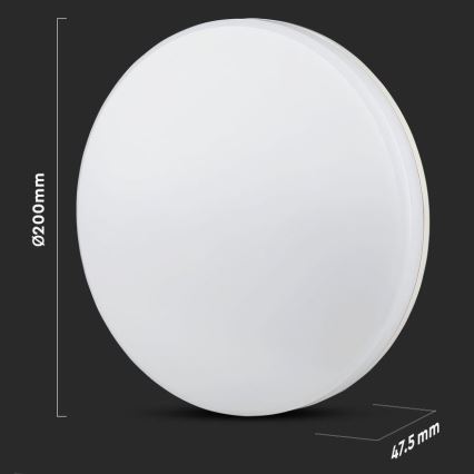 LED taklampa för badrum SAMSUNG CHIP LED/15W/230V 20cm 3000K IP44
