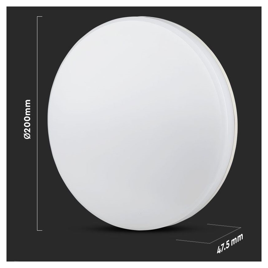 LED taklampa för badrum SAMSUNG CHIP LED/15W/230V 20cm 3000K IP44