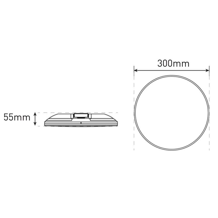 LED ljusreglerad taklampa till badrum SLIDE LED/6/12/18/24W/230V 2900/4000/6200K IP44 vit