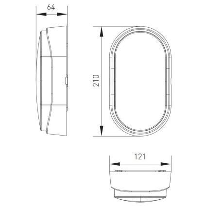 LED taklampa för utomhusbruk LED/12W/230V 3000/4000/6500K IP65 vit