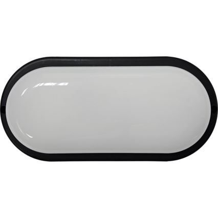 LED taklampa för utomhusbruk LED/15W/230V 4200K 20x9,8 cm IP64 svart
