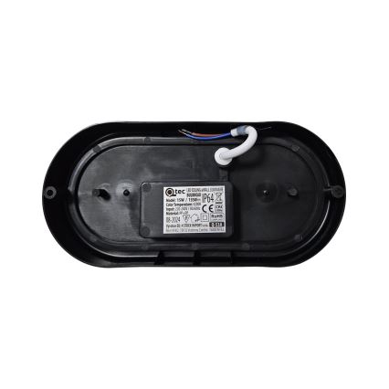 LED taklampa för utomhusbruk LED/15W/230V 4200K 20x9,8 cm IP64 svart