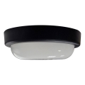 LED taklampa för utomhusbruk LED/15W/230V 4200K diameter 15,5 cm IP64 svart