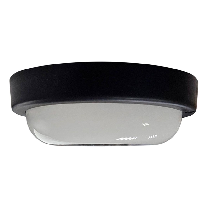 LED taklampa för utomhusbruk LED/15W/230V 4200K diameter 15,5 cm IP64 svart