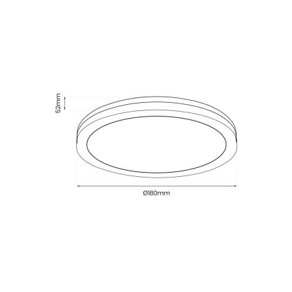 LED taklampa för utomhusbruk MARLON LED/12W/230V 4000K IP54 svart