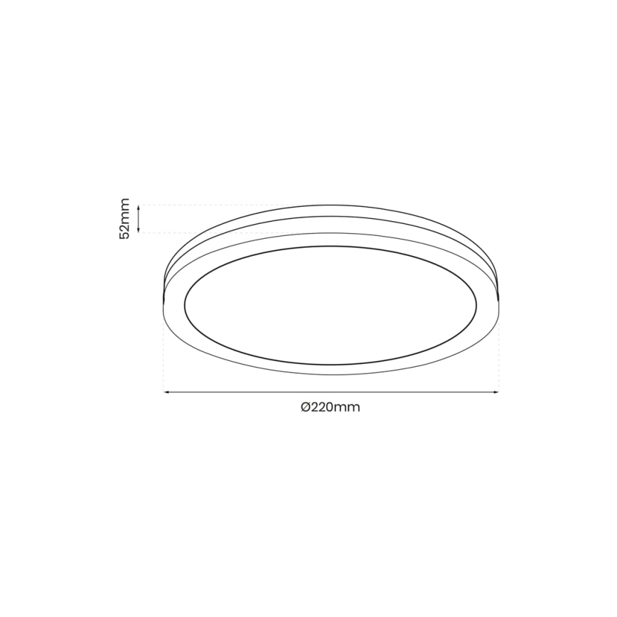 LED taklampa för utomhusbruk MARLON LED/18W/230V 4000K IP54 svart