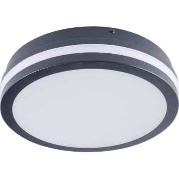 LED taklampa för utomhusbruk med rörelsedetektor BENO LED/12/18W/230V 3000/3500/4000K IP65 antracit rund