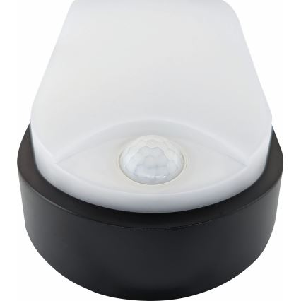 LED taklampa för utomhusbruk med sensor LED/14W/230V IP54 svart