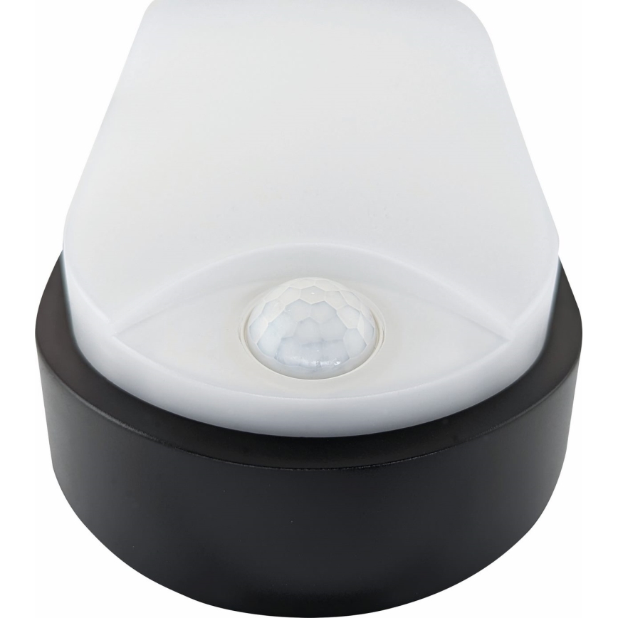 LED taklampa för utomhusbruk med sensor LED/14W/230V IP54 svart