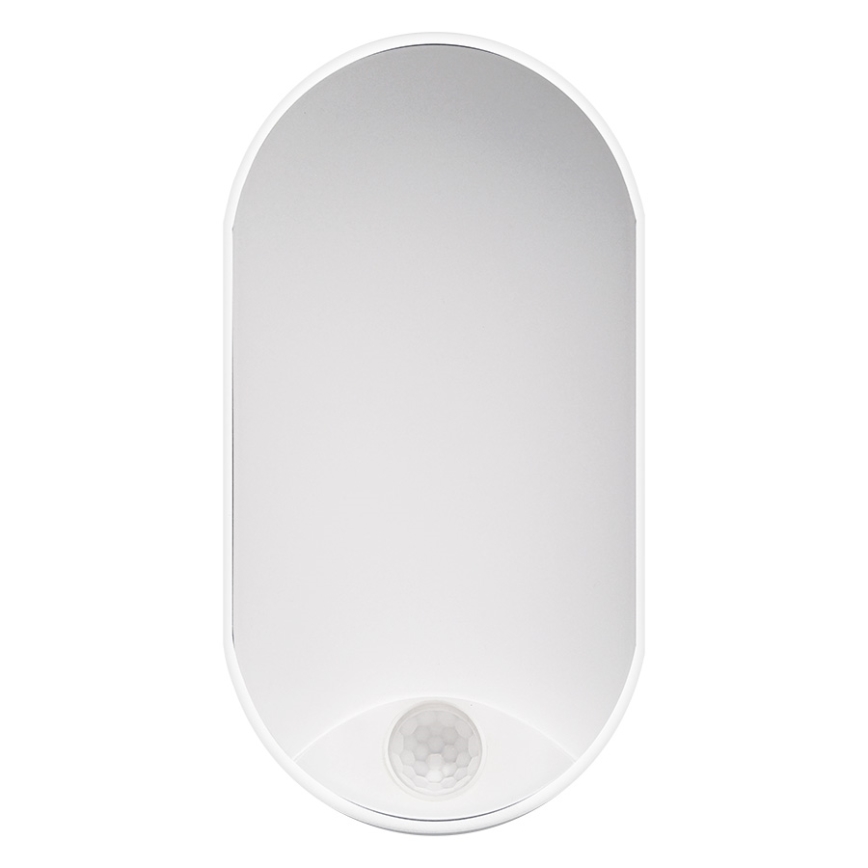 LED taklampa för utomhusbruk med sensor LED/14W/230V IP54 vit