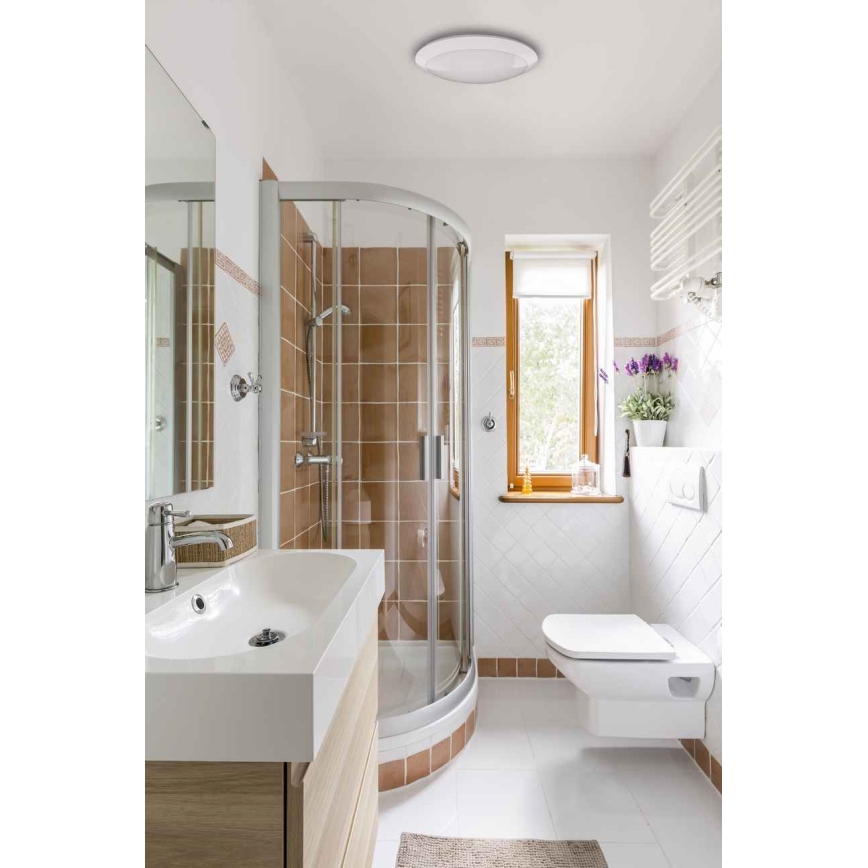 LED taklampa för utomhusbruk med sensor RENO LED/16W/230V IP66 vit