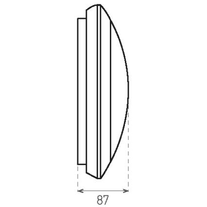 LED taklampa för utomhusbruk med sensor RENO LED/16W/230V IP66 vit