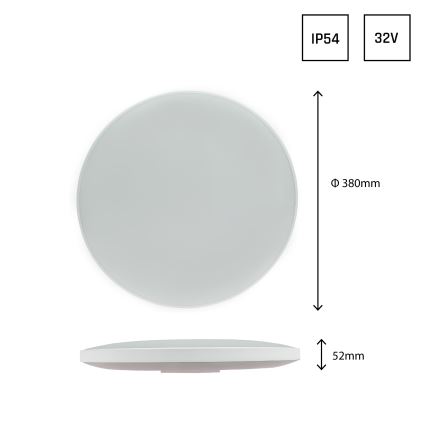 LED taklampa för utomhusbruk NYMPHEA LED/32W/230V IP54 4000K