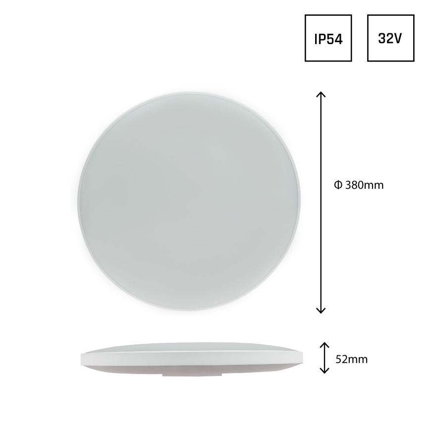 LED taklampa för utomhusbruk NYMPHEA LED/32W/230V IP54 4000K