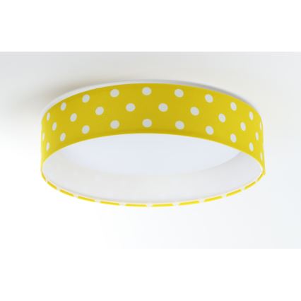 LED taklampa GALAXY KIDS LED/24W/230V Prickar gul/vit