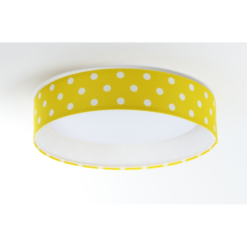 LED taklampa GALAXY KIDS LED/24W/230V Prickar gul/vit