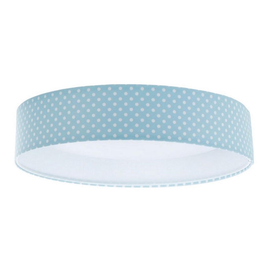LED taklampa GALAXY KIDS LED/24W/230V Prickar turkos/vit