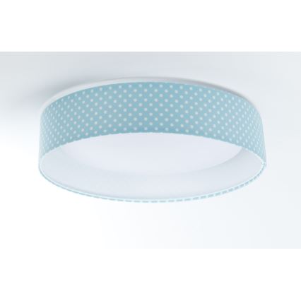 LED taklampa GALAXY KIDS LED/24W/230V Prickar turkos/vit