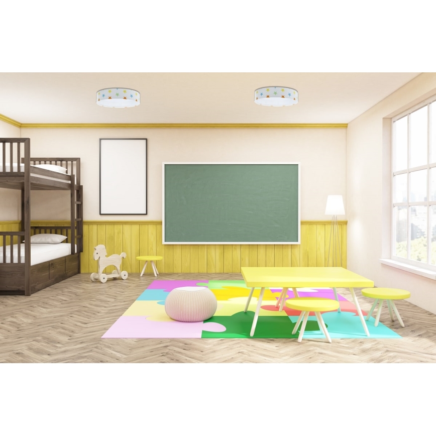 LED taklampa GALAXY KIDS LED/24W/230V stjärnor färgrik