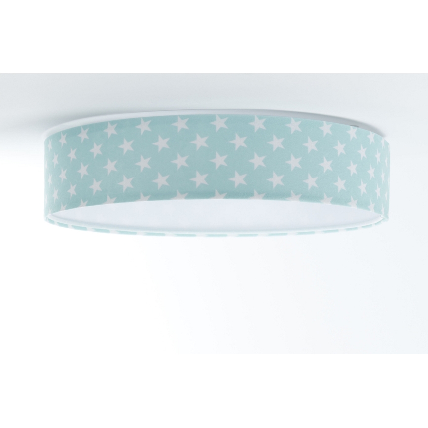 LED taklampa GALAXY KIDS LED/24W/230V stjärnor grön/vit