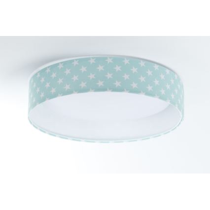 LED taklampa GALAXY KIDS LED/24W/230V stjärnor grön/vit
