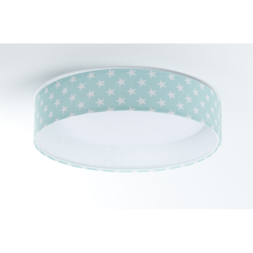 LED taklampa GALAXY KIDS LED/24W/230V stjärnor grön/vit