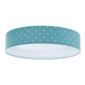 LED taklampa GALAXY KIDS LED/24W/230V stjärnor turkos/vit