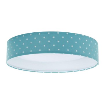 LED taklampa GALAXY KIDS LED/24W/230V stjärnor turkos/vit