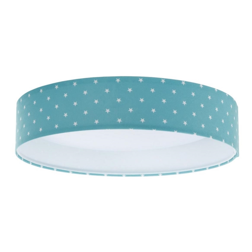 LED taklampa GALAXY KIDS LED/24W/230V stjärnor turkos/vit
