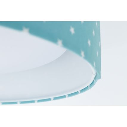 LED taklampa GALAXY KIDS LED/24W/230V stjärnor turkos/vit