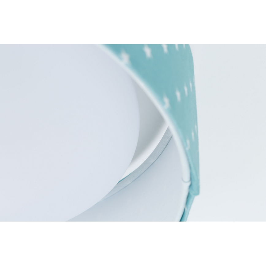 LED taklampa GALAXY KIDS LED/24W/230V stjärnor turkos/vit